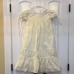 Cream/ butter yellow Heirloom Dress with traditional details